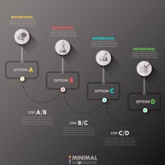 Modern infographics options banner N323