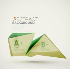 Geometric shapes with sample text Abstract template N169