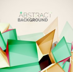 Geometric shapes with sample text Abstract template N170