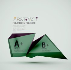 Geometric shapes with sample text Abstract template N171