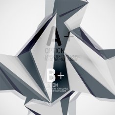 Geometric shapes in the air Vector abstract background N216