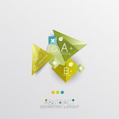 Modern abstract geometric info banner N156