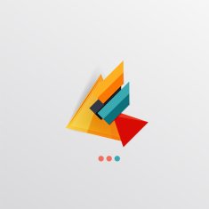 Modern abstract geometric info banner N158