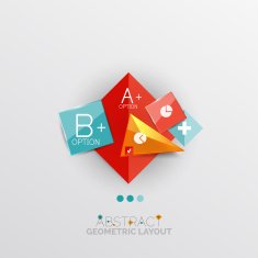 Modern abstract geometric info banner N159