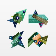 Paper graphics infographic web layouts N9