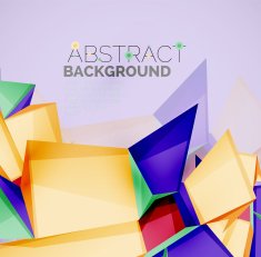 Geometric shapes with sample text Abstract template N178