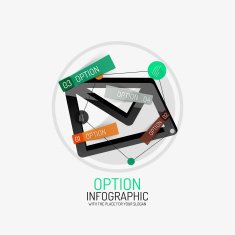Minimal Line Design Office Web Infographics N8