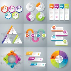 Infographic design template and marketing icons N49