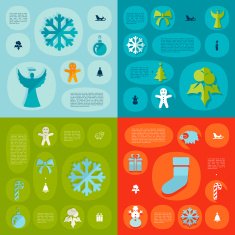 Christmas flat infographic N30
