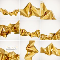 Geometric shapes in the air Vector abstract background N225