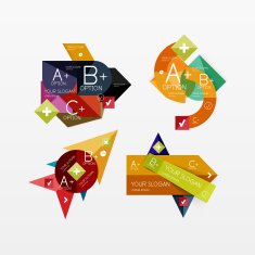 Paper graphics infographic web layouts N10