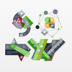 Paper graphics infographic web layouts N11