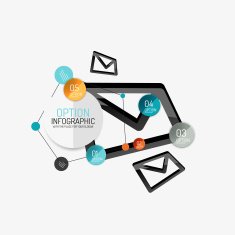 Minimal Line Design Office Web Infographics N10