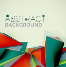 Geometric shapes in the air Vector abstract background N229