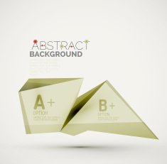 Geometric shapes with sample text Abstract template N184