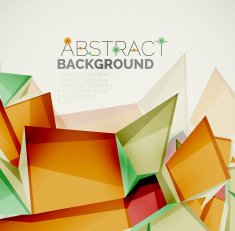 Geometric shapes with sample text Abstract template N186
