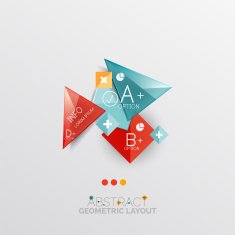 Modern abstract geometric info banner N172