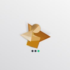 Modern abstract geometric info banner N173