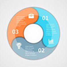 Modern vector info graphic for business project N102
