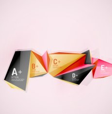 Geometric shapes in the air Vector abstract background N235