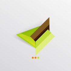 Modern abstract geometric info banner N180