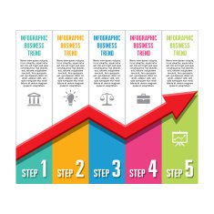 Infographic Business Concept - Trend Vector Illustration for Presentation N2