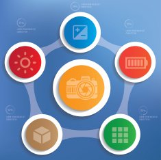 Photography concept info graphic design clean vector N4