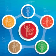 Human resource Info graphic design clean vector N2
