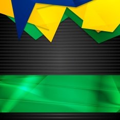 Hi-tech background with Brazilian flag N2