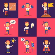 Set of businessman characters N6