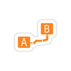 icon sticker realistic design on paper interval N2