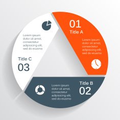 Modern vector info graphic for business project N104