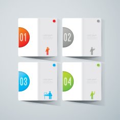 Infographics vector design template N164
