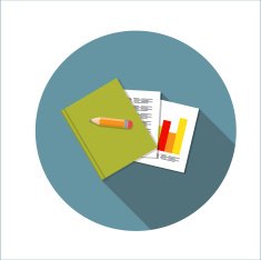 Note Concept Flat Background Vector Illustration