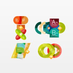 Collection of modern business infographic templates N21