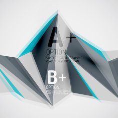 Geometric shapes in the air Vector abstract background N261