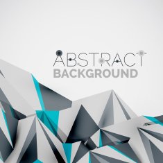 Geometric shapes in the air Vector abstract background N262