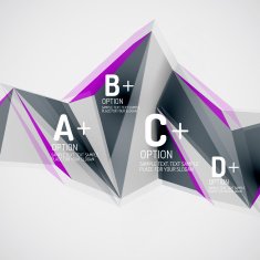 Geometric shapes in the air Vector abstract background N264