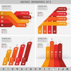 Abstract Infographics set 5