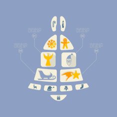 Christmas flat infographic N35