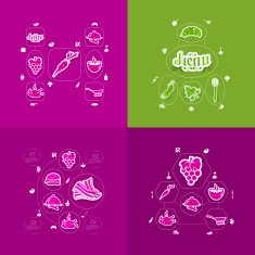 restaurant sticker infographic N5