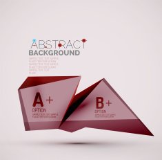 Geometric shapes with sample text Abstract template N205