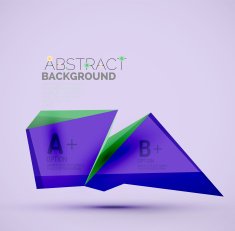 Geometric shapes with sample text Abstract template N207