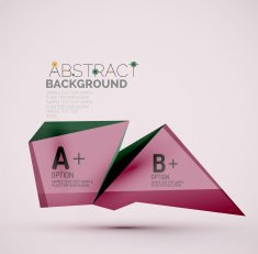 Geometric shapes with sample text Abstract template N209
