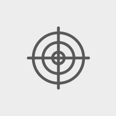 Crosshair target thin line icon N2