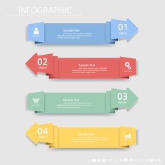 Abstract template 4 steps for business design reports