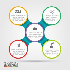 Vector circle element for infographic N44