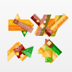 Paper graphics infographic web layouts N35