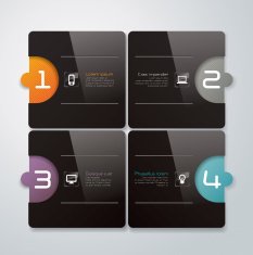 Infographics vector design template N166