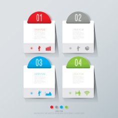 Infographics vector design template N167